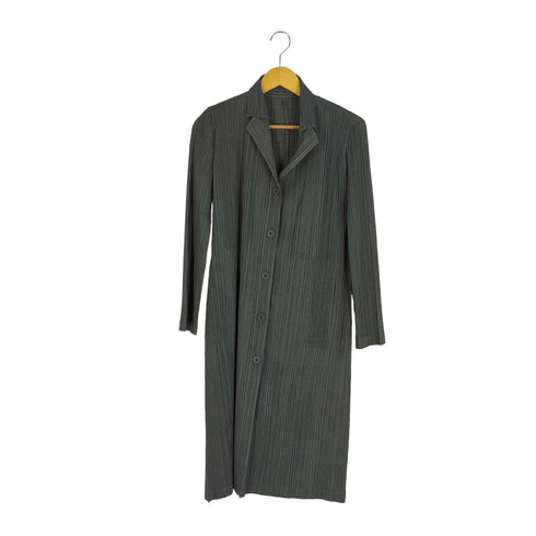 プリーツプリーズイッセイミヤケ PLEATS PLEASE ISSEY MIYAKE 14AW プリーツ ロングコート レディース JPN:2