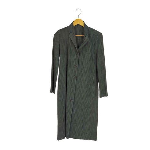 プリーツプリーズイッセイミヤケ PLEATS PLEASE ISSEY MIYAKE 14AW プリーツ ロングコート レディース JPN:2