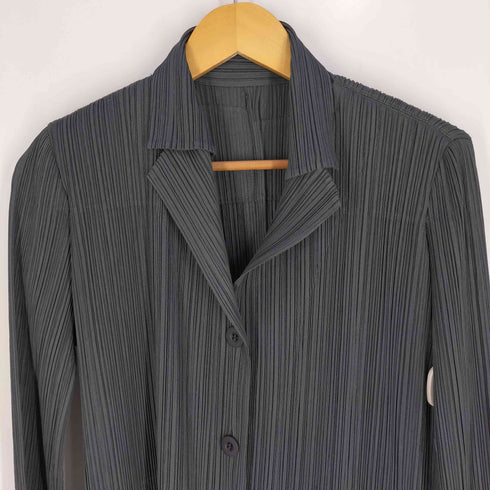 プリーツプリーズイッセイミヤケ PLEATS PLEASE ISSEY MIYAKE 14AW プリーツ ロングコート レディース JPN:2