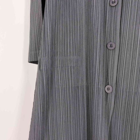 プリーツプリーズイッセイミヤケ PLEATS PLEASE ISSEY MIYAKE 14AW プリーツ ロングコート レディース JPN:2