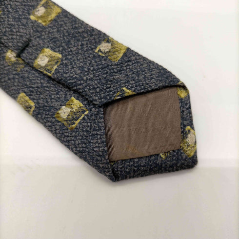 アイムプロダクトイッセイミヤケ im product ISSEY MIYAKE ブロック 総柄 絹 シルク 100% ネクタイ メンズ