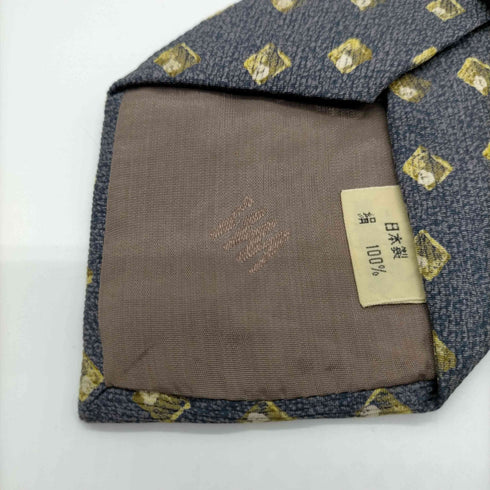 アイムプロダクトイッセイミヤケ im product ISSEY MIYAKE ブロック 総柄 絹 シルク 100% ネクタイ メンズ