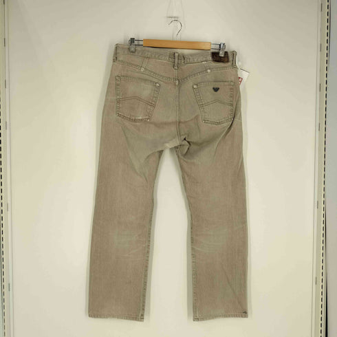 アルマーニジーンズ ARMANI JEANS イタリア製 ダメージ ストレートデニム メンズ FR:36-38