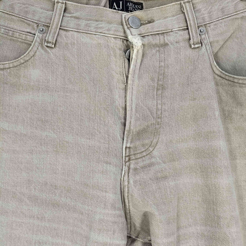 アルマーニジーンズ ARMANI JEANS イタリア製 ダメージ ストレートデニム メンズ FR:36-38