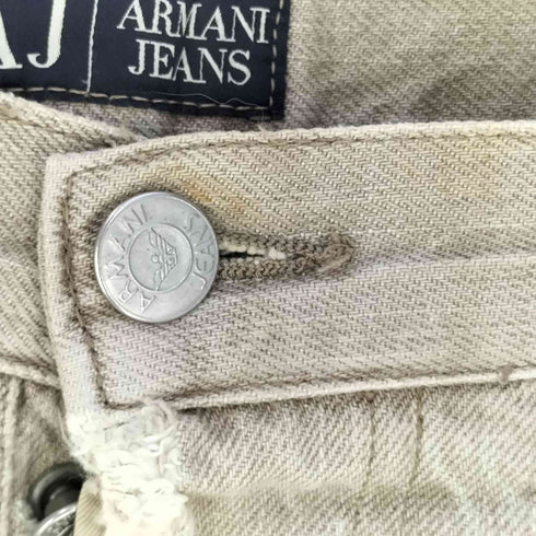 アルマーニジーンズ ARMANI JEANS イタリア製 ダメージ ストレートデニム メンズ FR:36-38