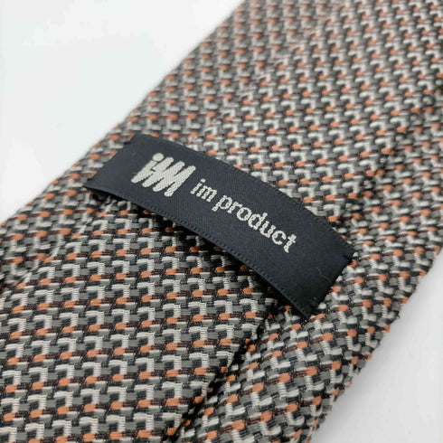アイムプロダクトイッセイミヤケ im product ISSEY MIYAKE かぎ編み 総柄 絹 シルク 100% ネクタイ メンズ