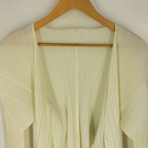 プリーツプリーズイッセイミヤケ PLEATS PLEASE ISSEY MIYAKE 90S 変形 プリーツカーディガン レディース JPN:3