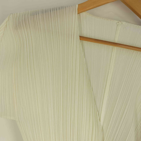 プリーツプリーズイッセイミヤケ PLEATS PLEASE ISSEY MIYAKE 90S 変形 プリーツカーディガン レディース JPN:3