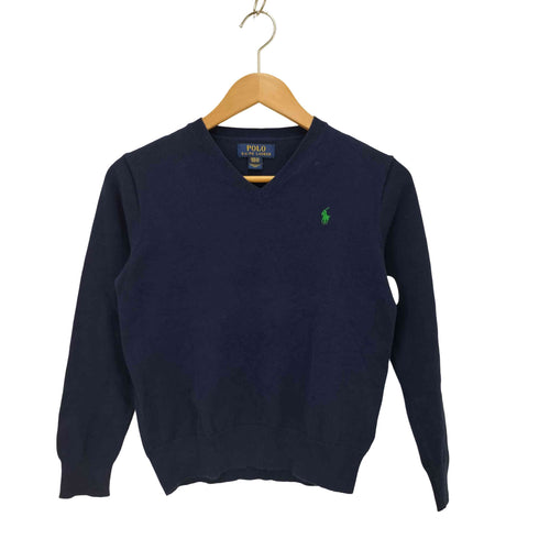 ポロラルフローレン POLO RALPH LAUREN ポニー刺繍 Vネック ニット レディース import:M