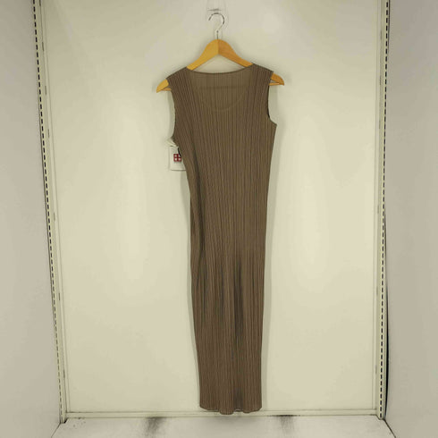 プリーツプリーズイッセイミヤケ PLEATS PLEASE ISSEY MIYAKE 90S サイドスリット ノースリーブ ワンピース レディース JPN:2