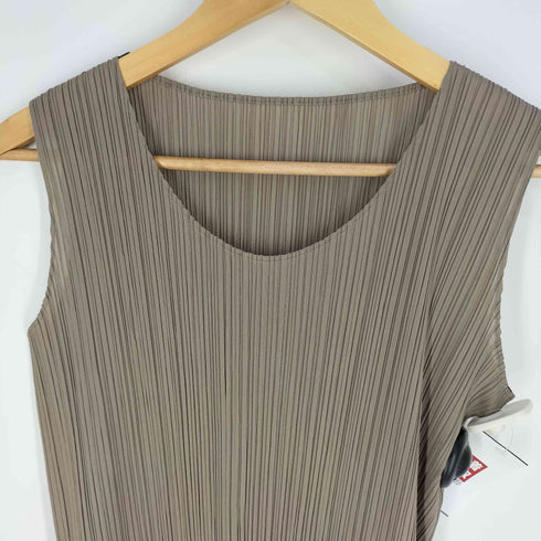 プリーツプリーズイッセイミヤケ PLEATS PLEASE ISSEY MIYAKE 90S サイドスリット ノースリーブ ワンピース レディース JPN:2