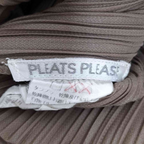 プリーツプリーズイッセイミヤケ PLEATS PLEASE ISSEY MIYAKE 90S サイドスリット ノースリーブ ワンピース レディース JPN:2