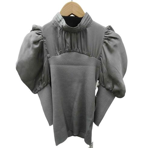 スナイデル snidel シアーパフスリーブニットトップス レディース FREE