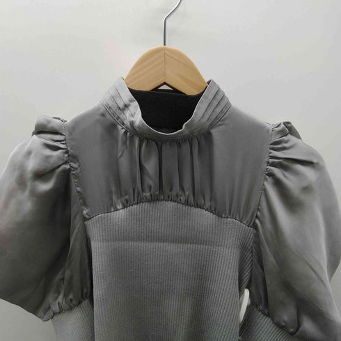 スナイデル snidel シアーパフスリーブニットトップス レディース FREE