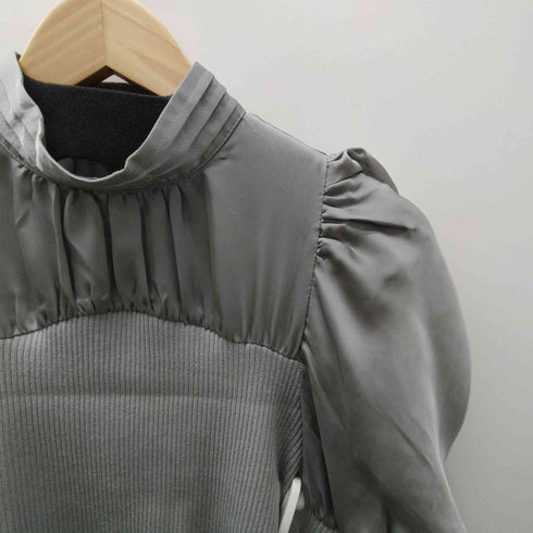 スナイデル snidel シアーパフスリーブニットトップス レディース FREE