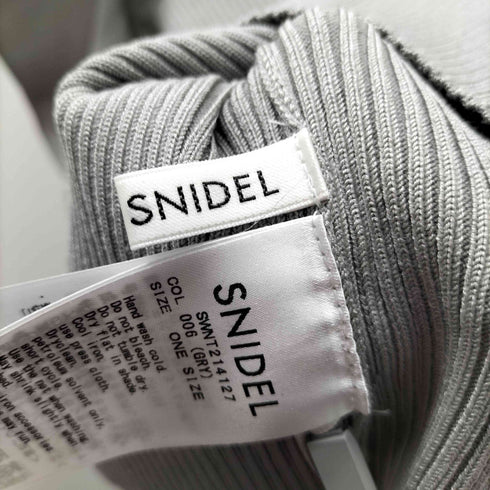 スナイデル snidel シアーパフスリーブニットトップス レディース FREE