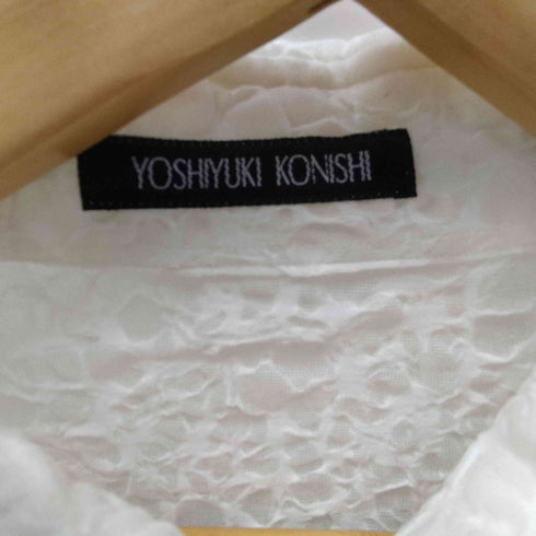ヨシユキコニシ YOSHIYUKI KONISHI エンボス レギュラーカラーシャツ レディース 39