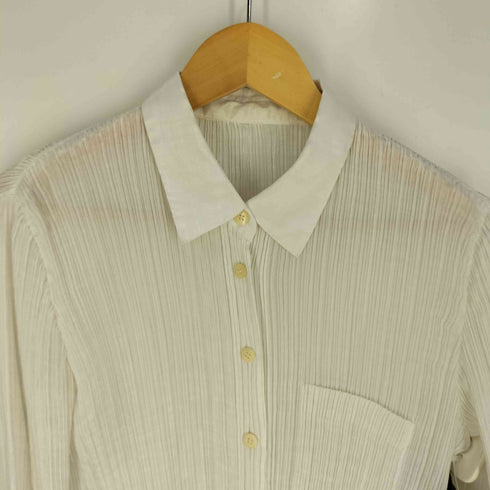 イッセイミヤケ ISSEY MIYAKE 90S 銀タグ プリーツブラウス レディース