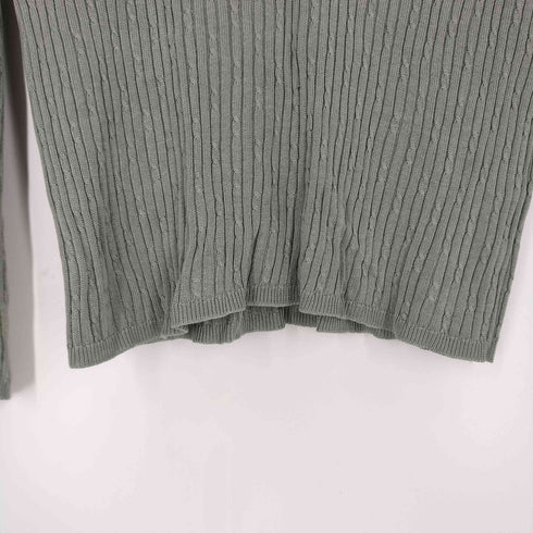 ブルックスブラザーズ BROOKS BROTHERS ケーブル編み シルク タートルネック ニット レディース import:M