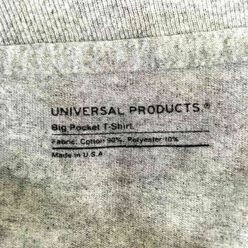 ユニバーサルプロダクツ UNIVERSAL PRODUCTS USA製 Big Pocket T-Shirt メンズ JPN:M