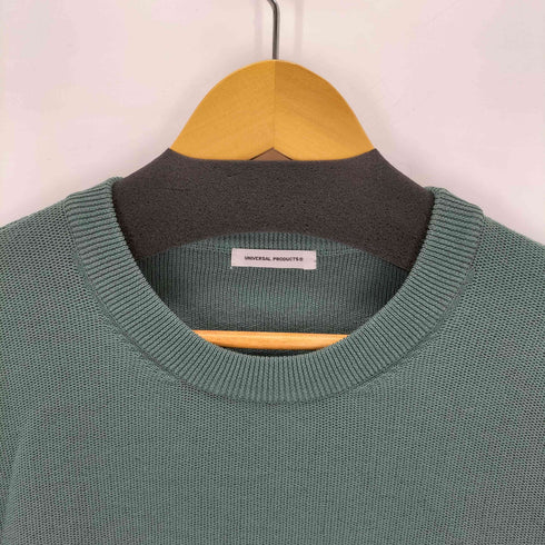 ユニバーサルプロダクツ UNIVERSAL PRODUCTS COTTON PIQUE CREW NECK KNIT メンズ JPN:2