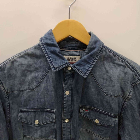 トミーヒルフィガー TOMMY HILFIGER デニム ウエスタンシャツ メンズ import:M