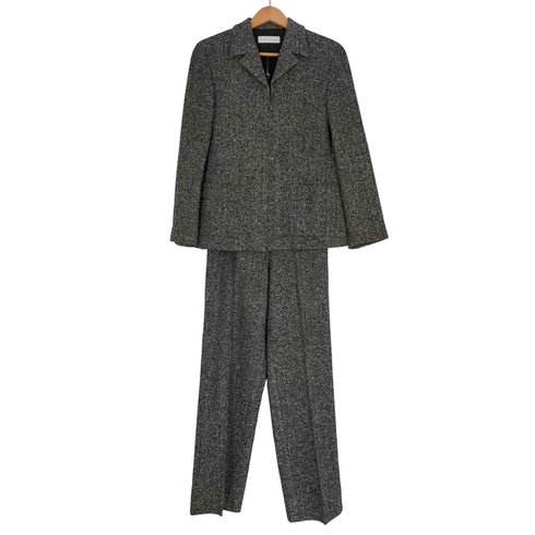 PENNY BLACK イタリア製 シルク混 ウール ジャケット スラックス セットアップ レディース 42
