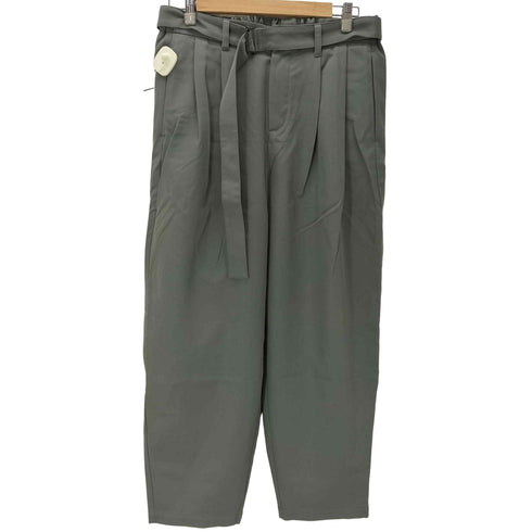 カズユキクマガイアタッチメント KAZUYUKI KUMAGAI ATTACHMENT 60/2フランネラーナ高密度ギャバベルト付ワイドテーパードパンツ メンズ JPN:3