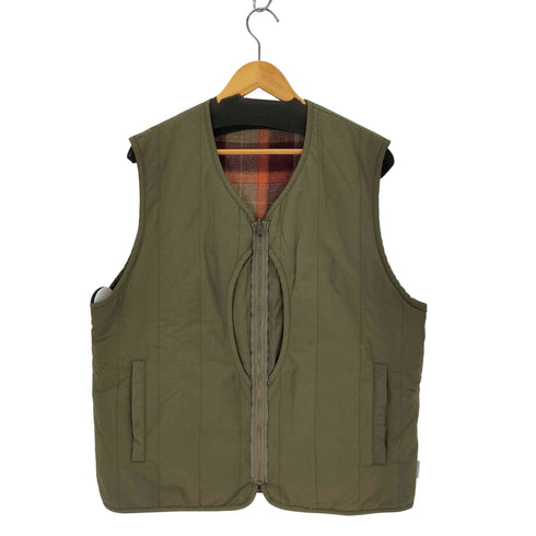 プア PWA WASHABLE REFINE-WOOL CHK RV VEST メンズ JPN:L
