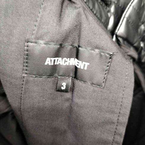 アタッチメント ATTACHMENT SYNTHETIC LEATHER 2PLEATS TAPERED FIT EASY PANTS メンズ JPN:3