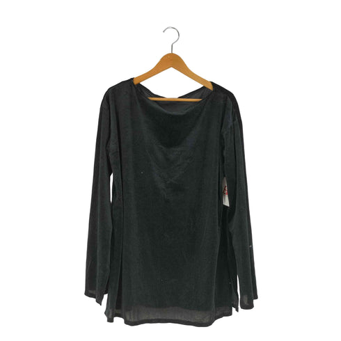 アメリ AMERI UND 2WAY SHEER VELOUR LOOSE TOP ベロア カットソー レディース FREE
