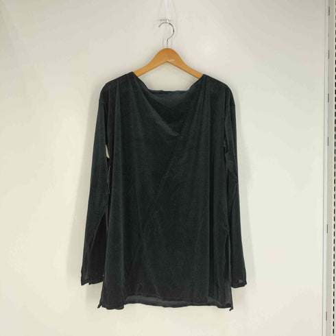アメリ AMERI UND 2WAY SHEER VELOUR LOOSE TOP ベロア カットソー レディース FREE