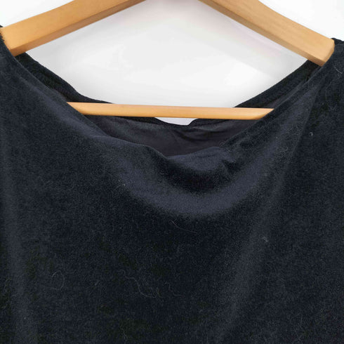 アメリ AMERI UND 2WAY SHEER VELOUR LOOSE TOP ベロア カットソー レディース FREE