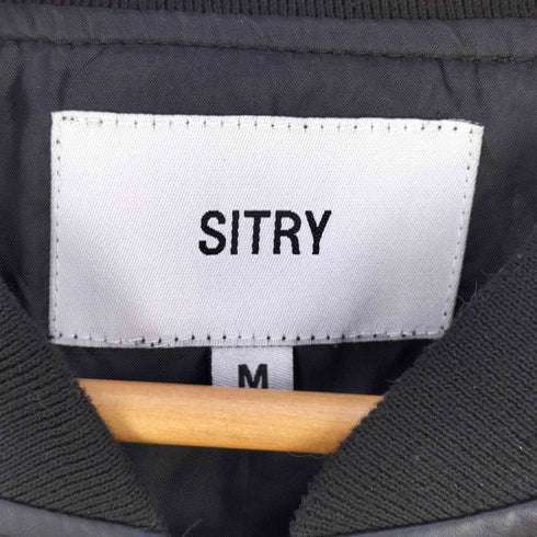 SITRY 【別注】oversize synthetic leather MA-1/オーバーサイズ フェイクレザー MA-1 メンズ JPN:M