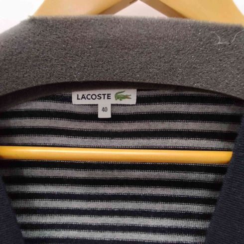 ラコステ LACOSTE ボーダー ウール カーディガン レディース 40