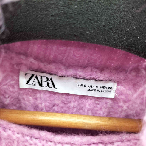 ザラ ZARA アルパカ混 ハイネックリブニット レディース JPN:S