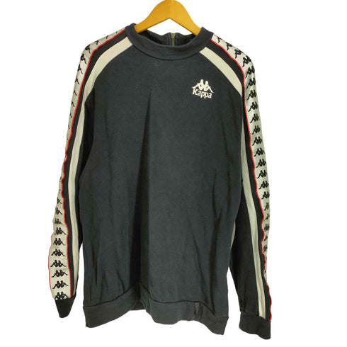 カッパ Kappa ロゴプリント バックジップ スウェット プルオーバー メンズ JPN:XL