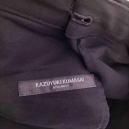 カズユキクマガイアタッチメント KAZUYUKI KUMAGAI ATTACHMENT 強撚リネンコットンリネンオックスラップワイドショーツ メンズ JPN:3