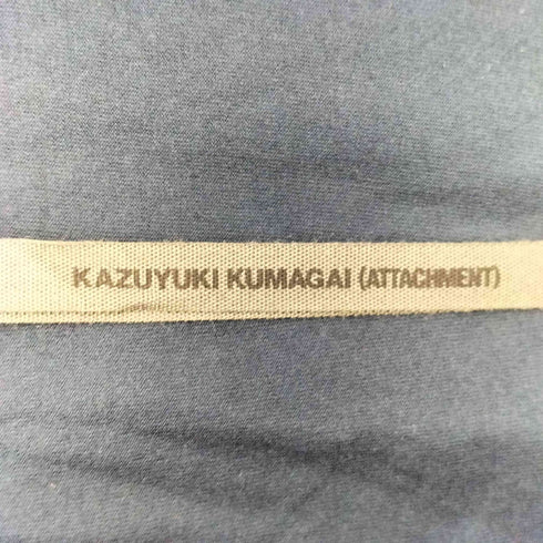 カズユキクマガイアタッチメント KAZUYUKI KUMAGAI ATTACHMENT 80/2度詰天竺 ストールジャケット メンズ JPN:3