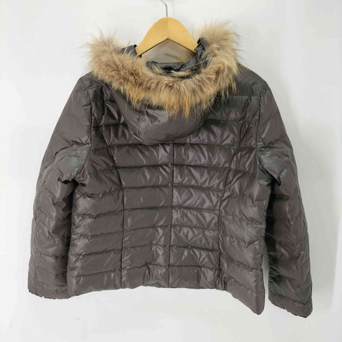 MB mint breez Y2K 短丈 フードファー ダウンジャケット レディース LL