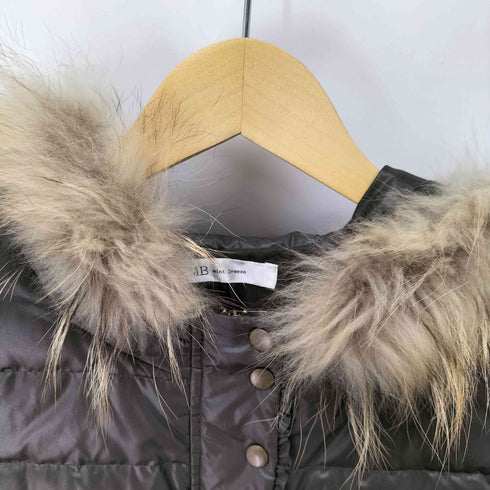 MB mint breez Y2K 短丈 フードファー ダウンジャケット レディース LL