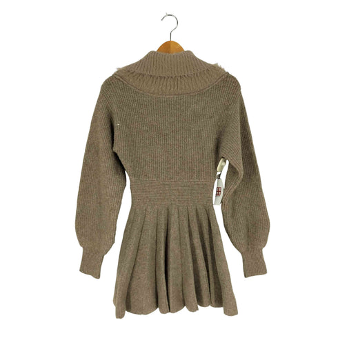 ワンアフターアナザーナイスクラップ one after another NICE CLAUP 25AW オフショルプリーツニットミニワンピ レディース JPN:S