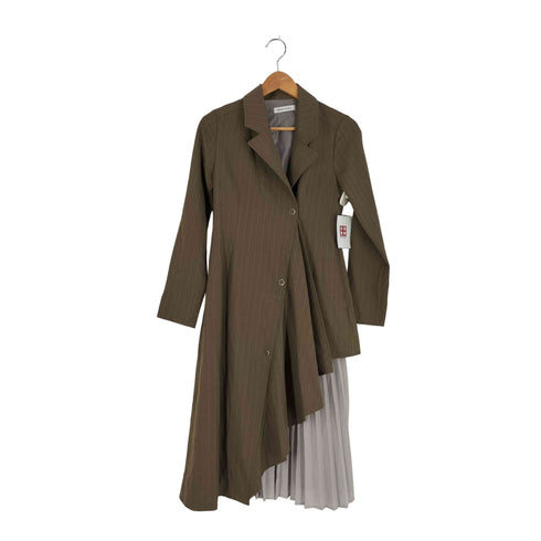 レディアゼル REDYAZEL サイドプリーツストライプワンピース レディース JPN:S