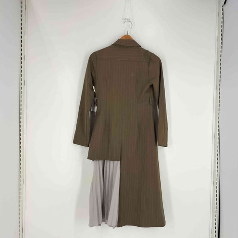 レディアゼル REDYAZEL サイドプリーツストライプワンピース レディース JPN:S