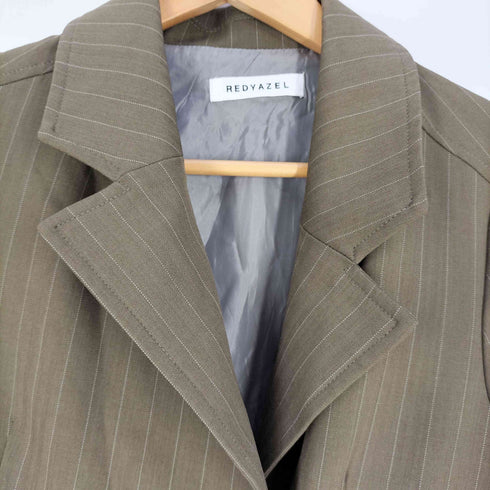 レディアゼル REDYAZEL サイドプリーツストライプワンピース レディース JPN:S