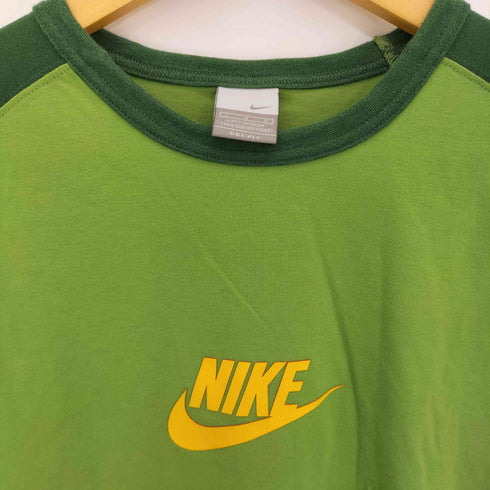 ナイキ NIKE 00s グレータグ ラグランスリーブ 七分丈 ロゴプリント カットソー メンズ import:L