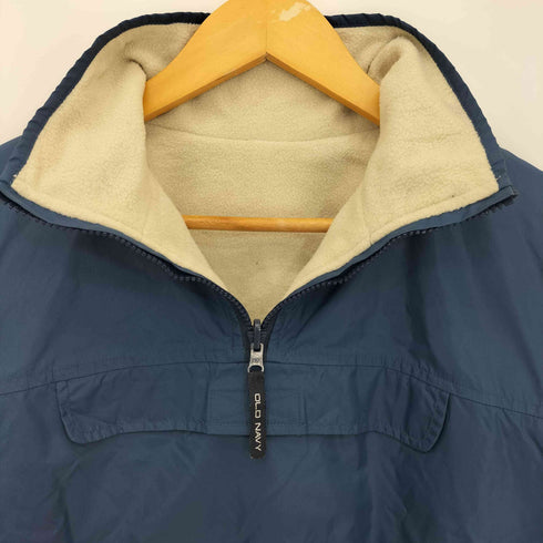オールドネイビー OLD NAVY 90s 裏地フリース ハーフジップ リバーシブルジャケット メンズ import:S