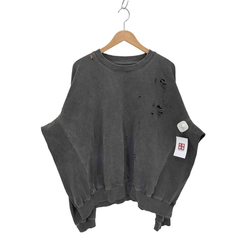 ルイス Luis クルーネックスウェット ダメージ加工 メンズ FREE