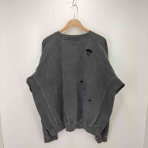 ルイス Luis クルーネックスウェット ダメージ加工 メンズ FREE