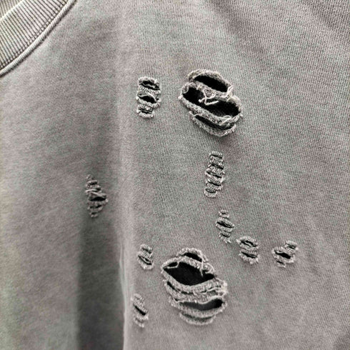 ルイス Luis クルーネックスウェット ダメージ加工 メンズ FREE